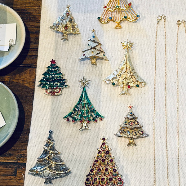 Vintage Christmas Tree Pins
