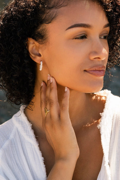 Tessa Pearl Hoops