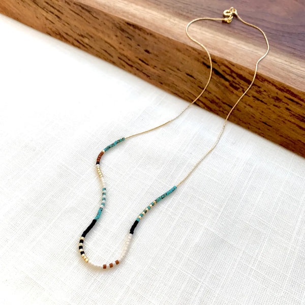 Desert Turquoise Beaded Necklace