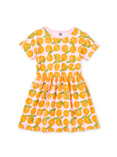 Valencia Orange Twirl Dress