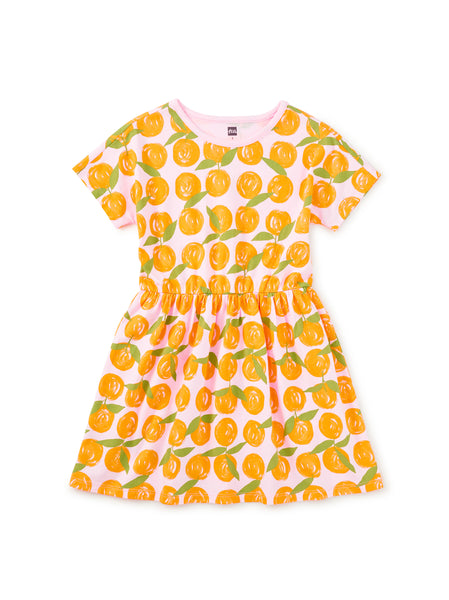 Valencia Orange Twirl Dress