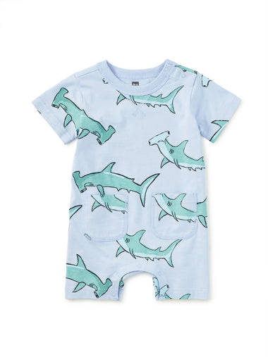 Hungry Hammerheads Pocket Baby Romper