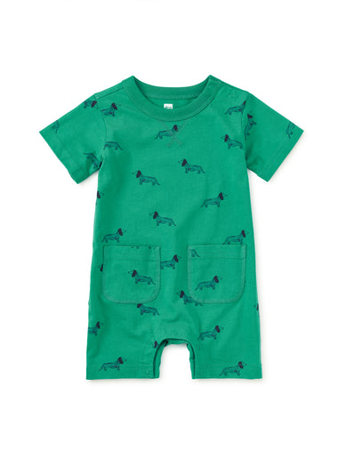 Dachshunds Pocket Baby Romper