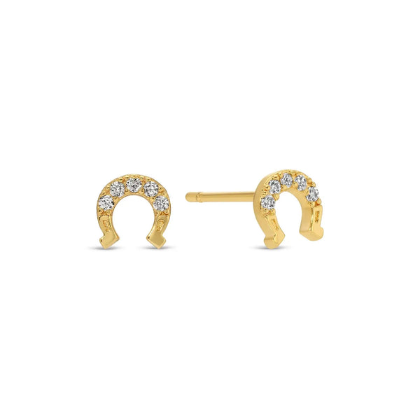 Pave Horseshoe Studs