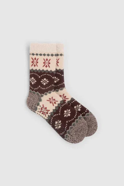 CozyChic FairIsle Slipper Socks