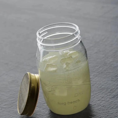 Long Beach Map Mason Jar