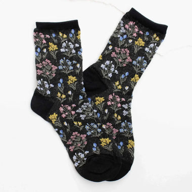 Midnight Wildflower Socks