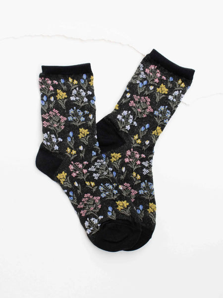 Midnight Wildflower Socks