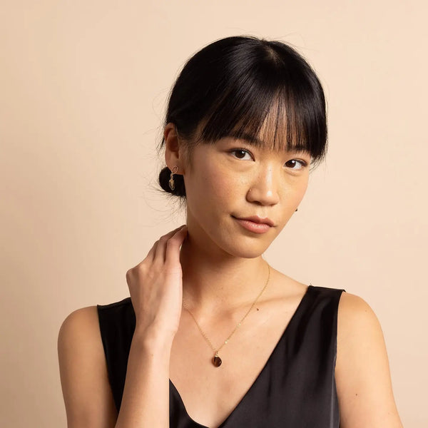 Smoky Quartz Pebble Necklace