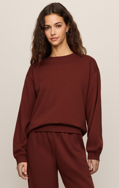 Velvet Rouge Boyfriend Sweatshirt