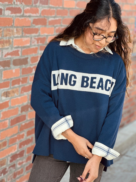 Long Beach Sweater: Navy