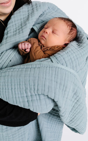 Steel Cloud Muslin Quilt