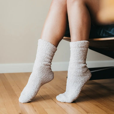 Ivory Cozy Cloud Socks