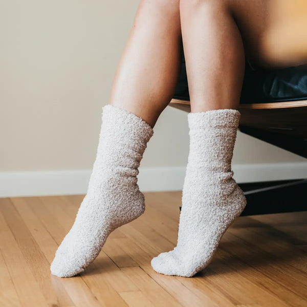 Ivory Cozy Cloud Socks