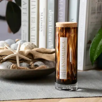 Tortoise Glass Jar of Wooden Matches