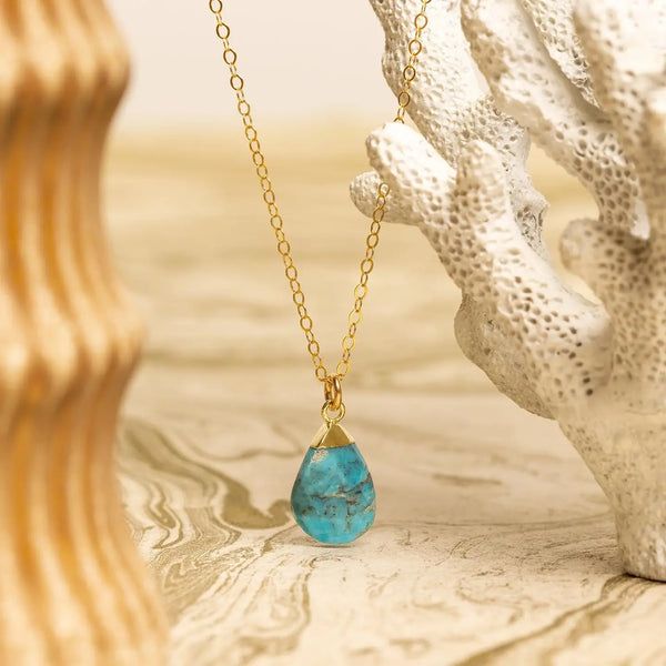 Turquoise Pebble Necklace