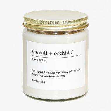 Sea Salt + Orchid Candle