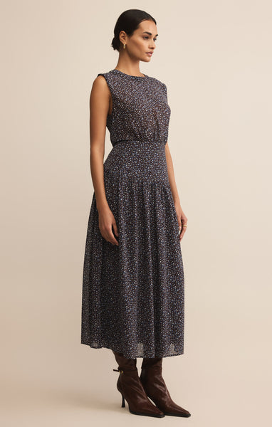 Etta Aspen Floral Midi Dress