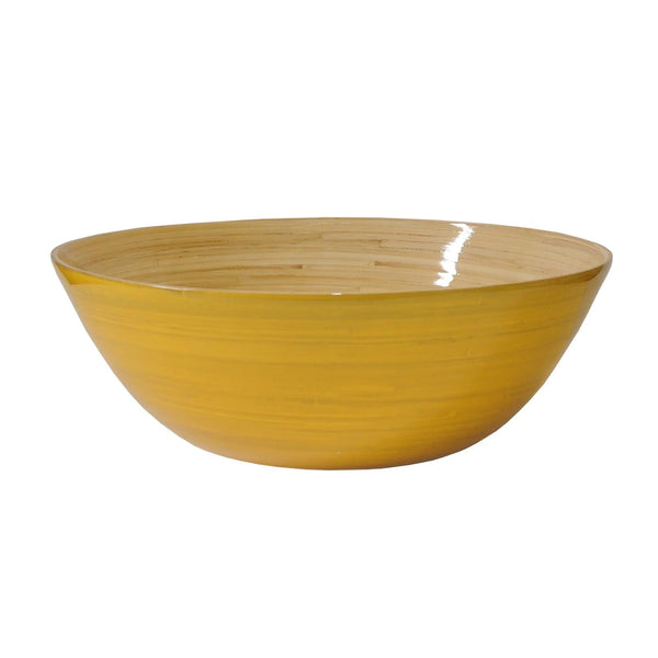 Bamboo Party Bowl: Yellow