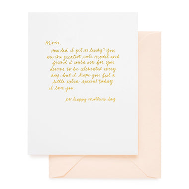 Letter to Mom
