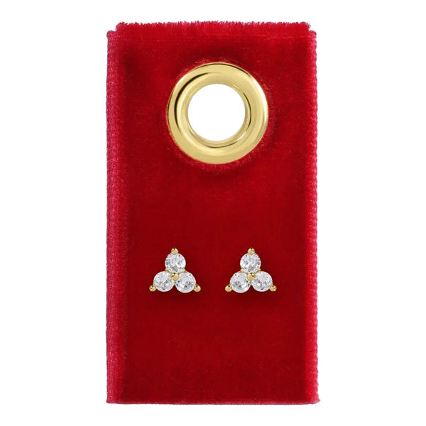Delicate Triple Cluster Studs