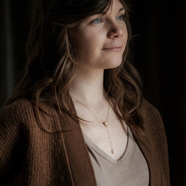 Lariat Pearl Necklace