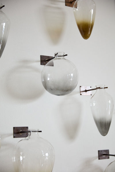 Sphere Wall Mount Vase: Smoke