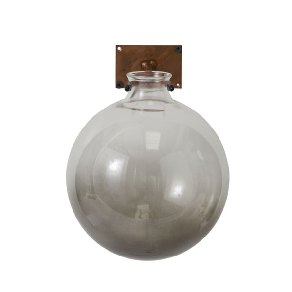 Sphere Wall Mount Vase: Smoke