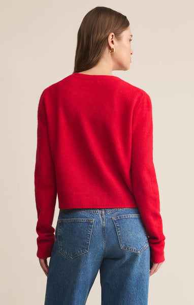 Medina Cardigan: Red
