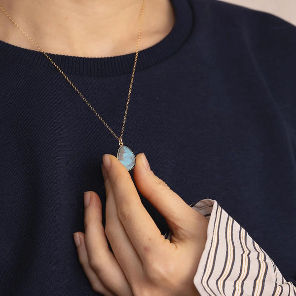 Turquoise Slice Necklace