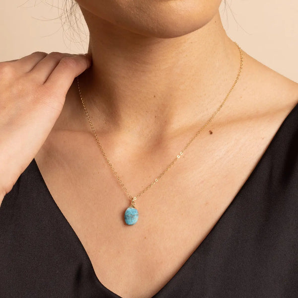 Turquoise Pebble Necklace