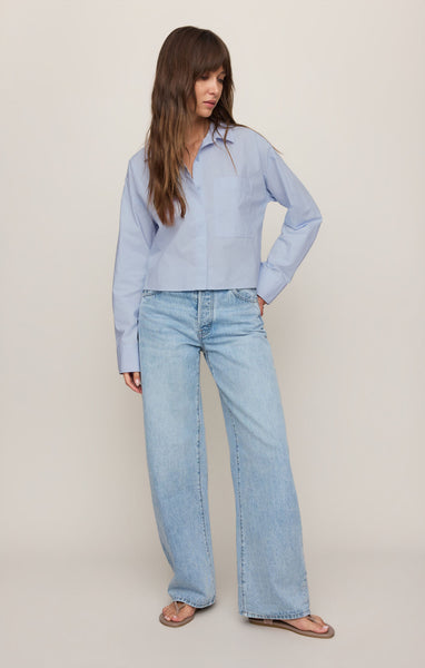 Favorite Button Up Top: Hamptons Blue