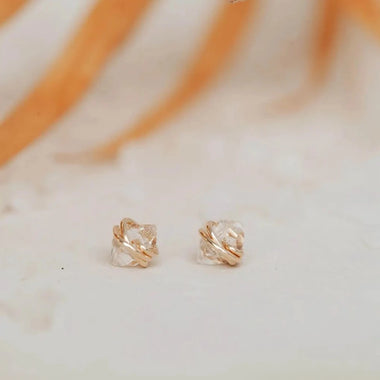 Herkimer Diamond Studs