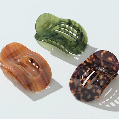 Oval Flat Lay Claw Clip