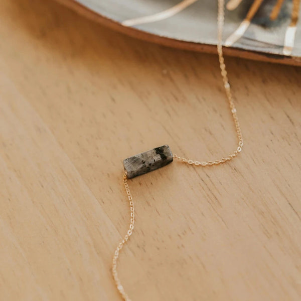 Gemma Necklace: Ash