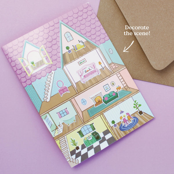 Dollhouse Sticker Scene Card