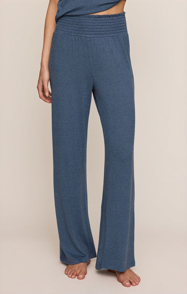Dawn Smocked Pant: True Navy