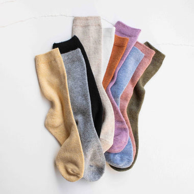 Wool Cashmere Blend Socks