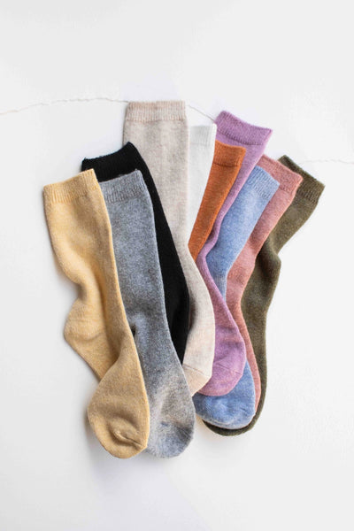 Wool Cashmere Blend Socks