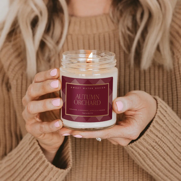 Autumn Orchard Plaid Candle