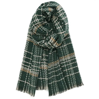 Forest Green Plaid Scarf