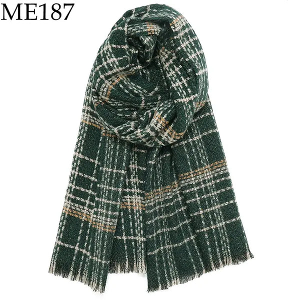 Forest Green Plaid Scarf