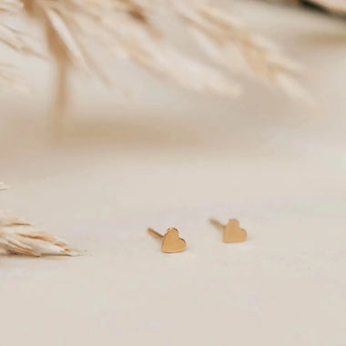 Tiny Heart Studs