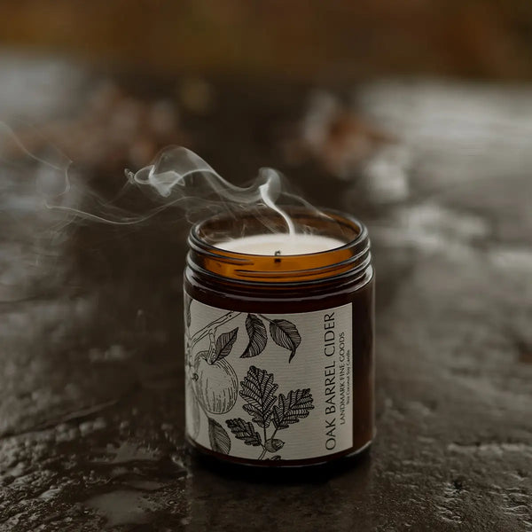 Oak Barrel Cider Candle: Botanical Label
