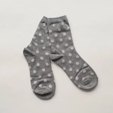 Grey Polka Dot Socks