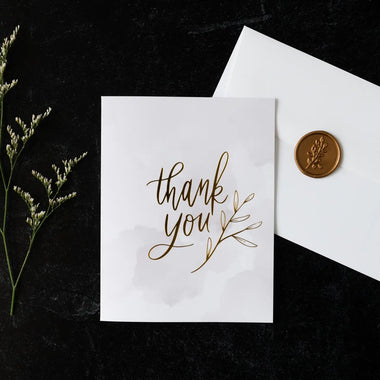Thank You Card with Wax Seal