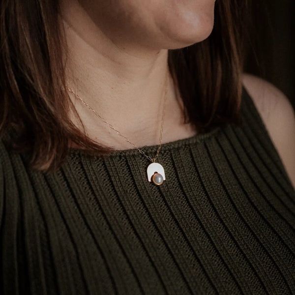 Bali Necklace: Pearl