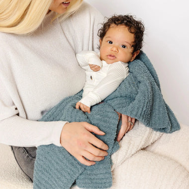 Ocean Blue Chenille Small Blanket