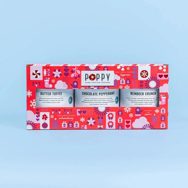 Holiday Popcorn Cylinder Trio