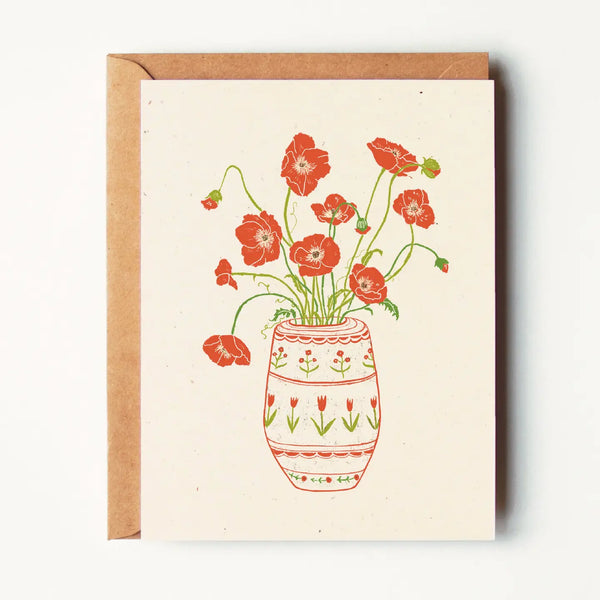 Cottage Floral Vase